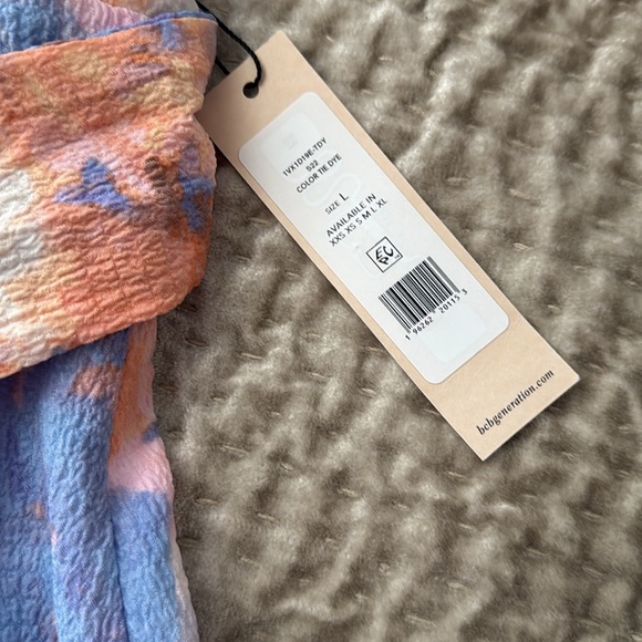 NWT - BCBGENERATION - Molly Puff Sleeve Midi Dress In Abstract Tie Dye - L - Picture 6 of 12